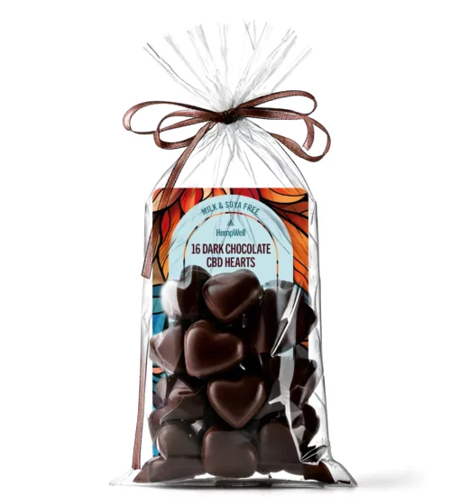 CBD Dark Chocolate Hearts